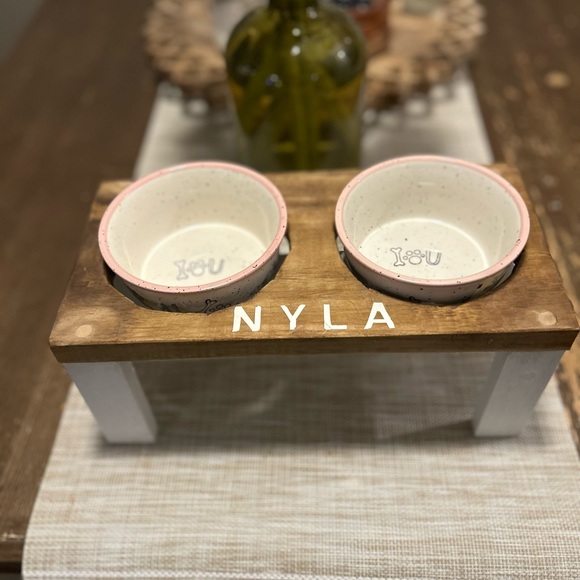 Dog food elevator | pet food stand | handmade | customized - Picture 4 of 5